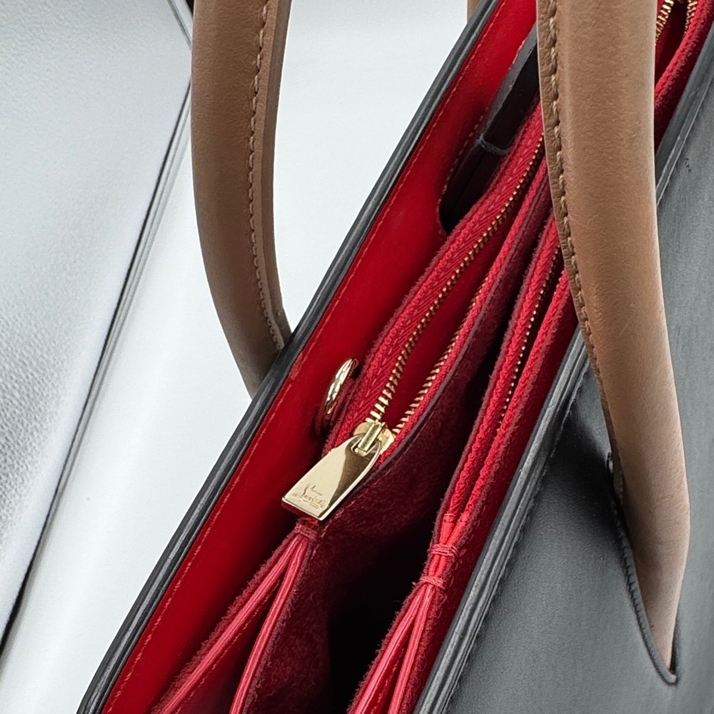 Christian Louboutin Paloma - Black Tote Red Interior & Adjustable Strap - Picture 14 of 14